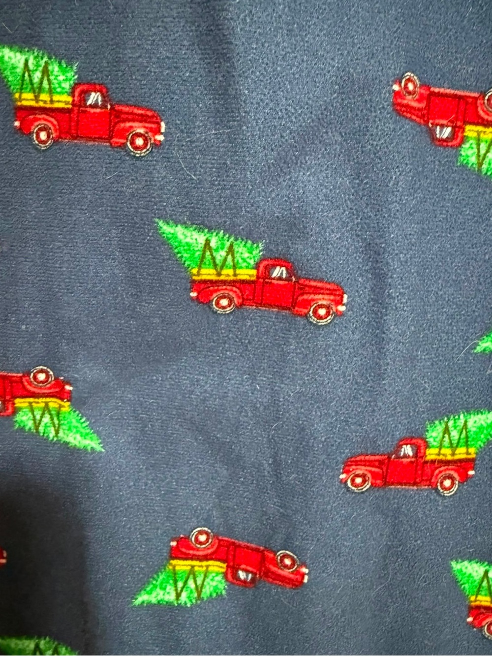 George Christmas Tree Truck Fleece Pajama Pants - Men’s Large - Picture 3 of 7
